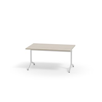 Pilare bord akustiklaminat 120x80 cm hvidt understel