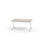 Pilare bord akustiklaminat 120x80 cm hvidt understel