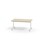 Pilare bord akustiklaminat 120x80 cm hvidt understel