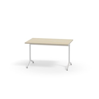 Pilare bord akustiklaminat 120x80 cm hvidt understel