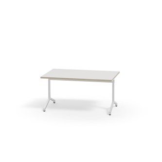 Pilare bord akustiklaminat 120x80 cm hvidt understel