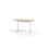 Pilare bord akustiklaminat oval 120x50 cm hvidt understel