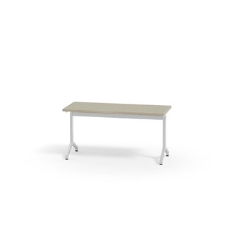 Pilare bord akustik linoleum 120x50 cm hvidt understel