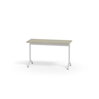 Pilare bord akustik linoleum 120x50 cm hvidt understel