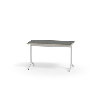Pilare bord akustik linoleum 120x60 cm hvidt understel