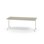 Pilare bord akustik linoleum 180x80 cm hvidt understel