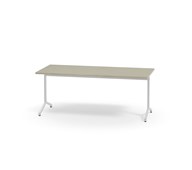 Pilare bord akustik linoleum 180x70 cm hvidt understel