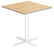 Cross X søjlebord 60x60 cm HT hvidt understel