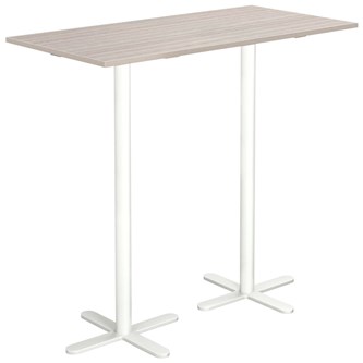 Cross X søjlebord 120x60 cm HT hvidt understel