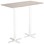 Cross X søjlebord 120x60 cm HT hvidt understel