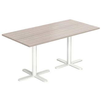 Cross X søjlebord 120x60 cm HT hvidt understel
