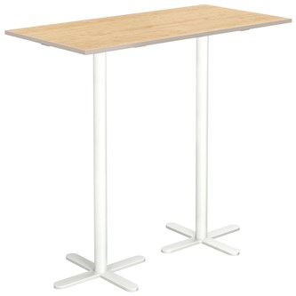 Cross X søjlebord 120x60 cm HT hvidt understel