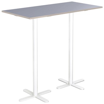 Cross X søjlebord 120x60 cm HT hvidt understel