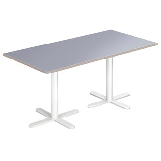 Cross X søjlebord 120x60 cm HT hvidt understel