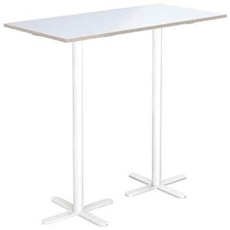 Cross X søjlebord 120x60 cm HT hvidt understel