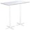 Cross X søjlebord 120x60 cm HT hvidt understel