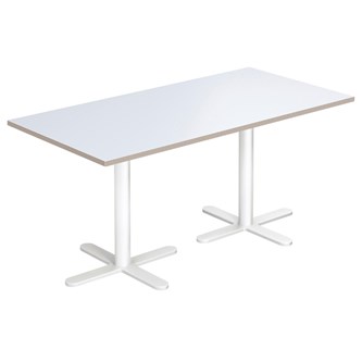 Cross X søjlebord 120x60 cm HT hvidt understel