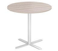 Cross X søjlebord Ø60 cm HT hvidt understel