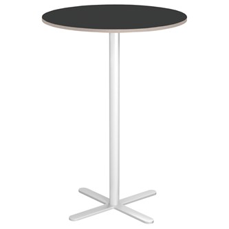Cross X søjlebord Ø80 cm HT hvidt understel