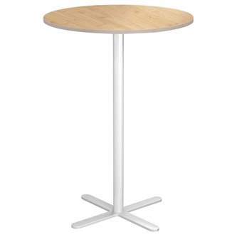Cross X søjlebord Ø80 cm HT hvidt understel