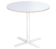 Cross X søjlebord Ø80 cm HT hvidt understel