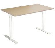 Cross T søjlebord 90x60 cm HT hvidt understel