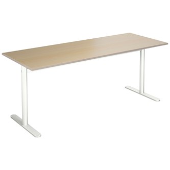 Cross T søjlebord 180x70 cm HT hvidt understel