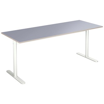Cross T søjlebord 180x70 cm HT hvidt understel