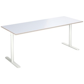 Cross T søjlebord 180x70 cm HT hvidt understel