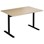 Cross T søjlebord 120x80 cm HT sort understel