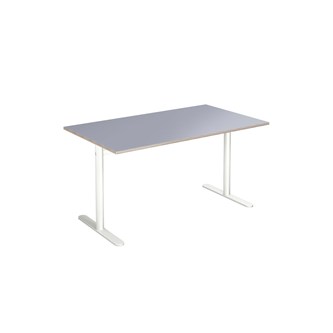 Cross T søjlebord 140x80 cm HT hvidt understel
