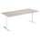 Cross T søjlebord 180x80 cm HT hvidt understel