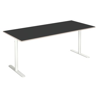 Cross T søjlebord 180x80 cm HT hvidt understel