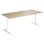 Cross T søjlebord 180x80 cm HT hvidt understel
