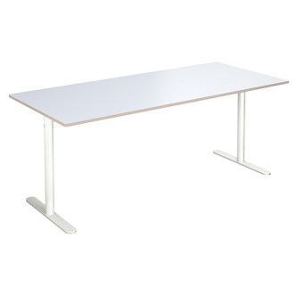 Cross T søjlebord 180x80 cm HT hvidt understel