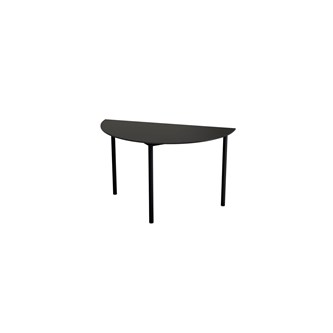 Multiflex bord C halvrundt Ø120x72 cm sort stel