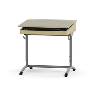 Mandal elevpult optimal akustik linoleum sølvstel