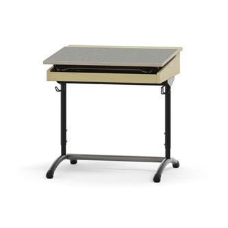 Mandal elevpult akustik linoleum sort stel