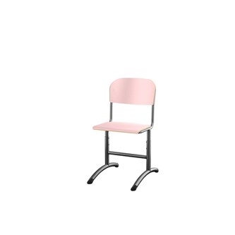 Matte FSC stol sh 38-51 cm stort sæde sort stel