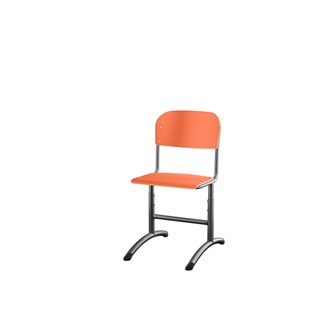 Matte FSC stol sh 38-51 cm stort sæde sort stel
