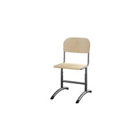 Matte FSC stol sh 38-51 cm lille sæde sort stel