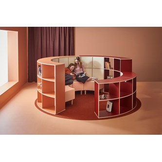 Fixa :3 Curved udvendig m/indvendig ryg, Ø284 cm D40 cm