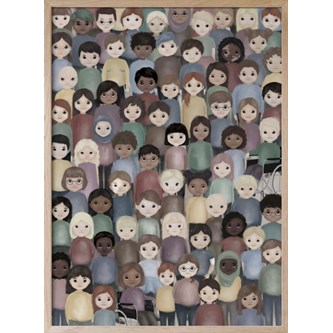 Kunskapstavlan® Alle er vi forskellige plakat 30x40 cm
