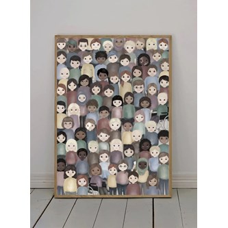 Kunskapstavlan® Alle er vi forskellige plakat 30x40 cm