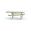 Rørvik picnicbord fyrretræ lakeret stel 195x70 H72 cm