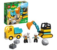 LEGO® DUPLO® Lastbil og gravemaskine på larvefødder