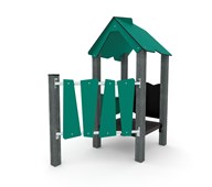 Recycled:play legehus med stakit 1402