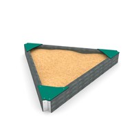 Recycled:play sandkasse trekantet 1429