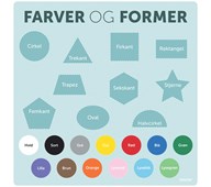 Læringstavle Farver og former