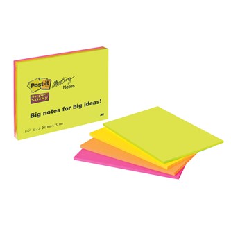 Post-it notesblok 203x152 mm 4 stk.